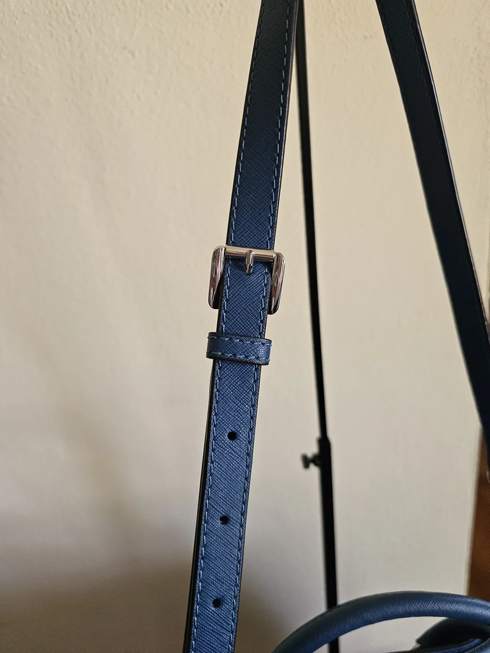 Michael Kors Royal Blue Saffiano Satchel with Gold Hardware - Picture 9 of 10